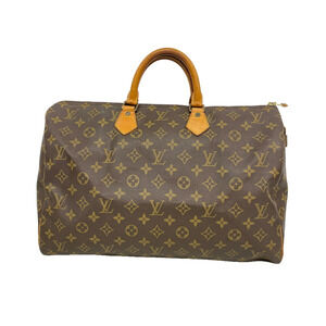 Louis Vuitton Monogram Speedy 40 Handbag M41106 Brown Women's